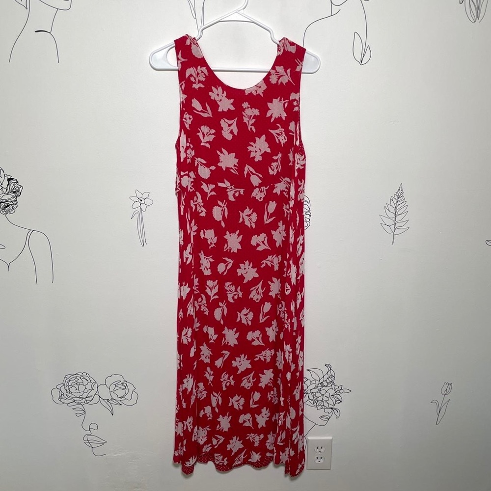 Vintage Red Maxi Dress SAG HARBOR